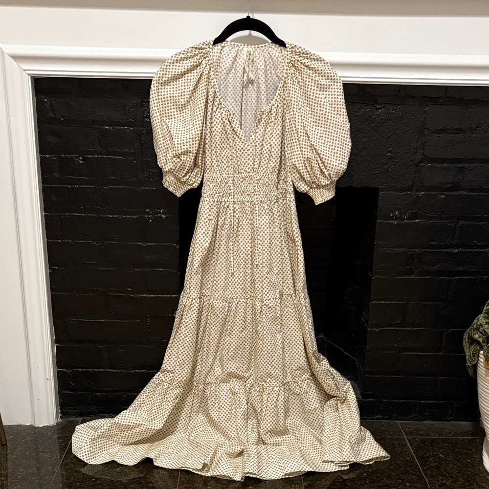 NWOT Anthropologie Somerset Maxi Dress - Puff Sleeve
